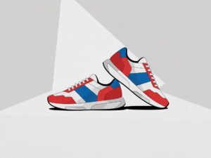 Women'S Red White Blue Shoes