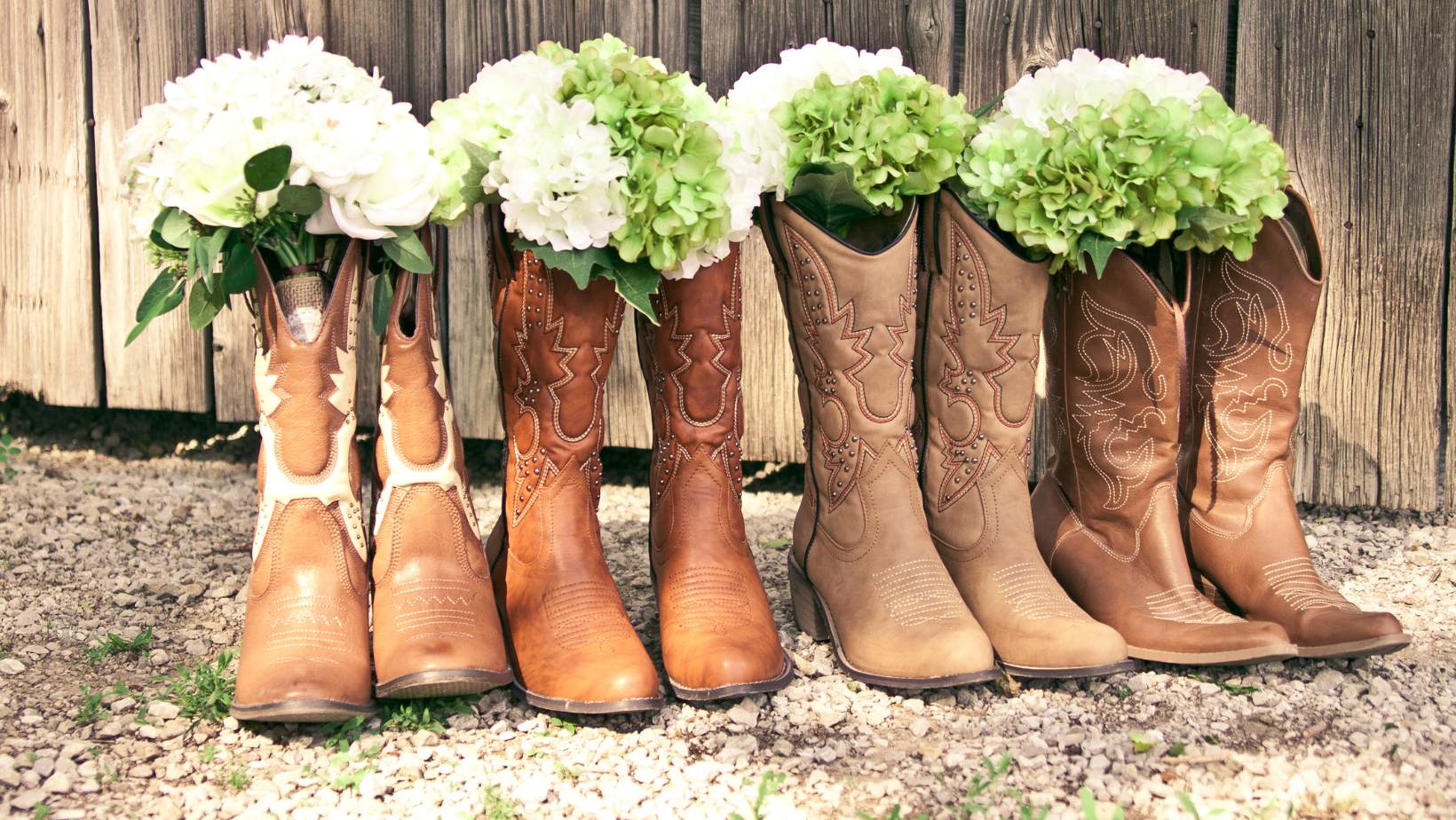 different styles of cowboy boots
