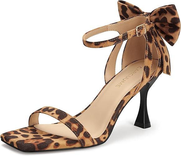 Carcuume Womens Square Toe Sandals